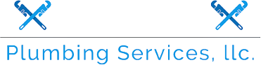 Logo for Focus Plumbing Services, featuring the company name in bold white letters with blue accents and crossed wrenches.