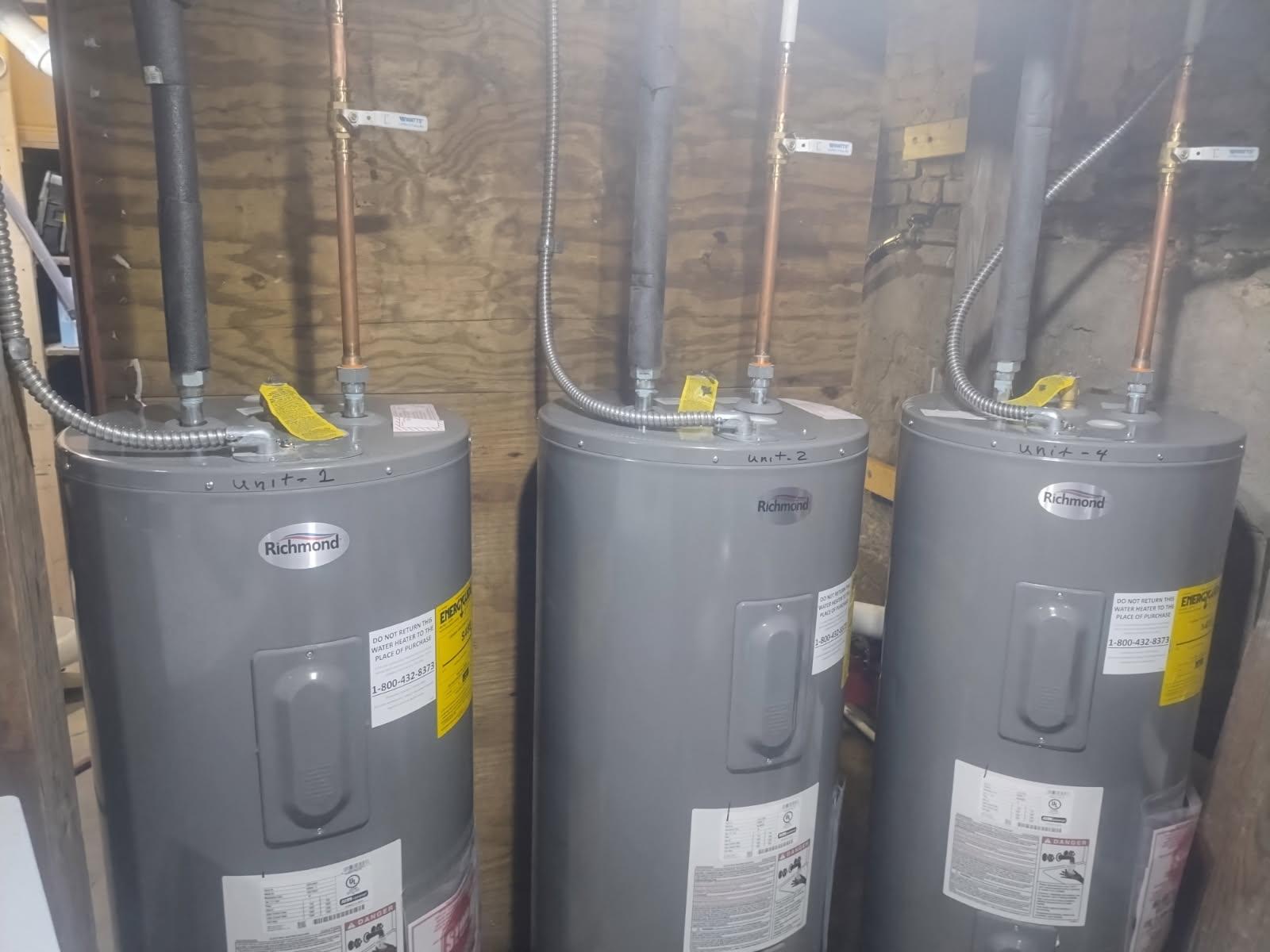 water heater installation